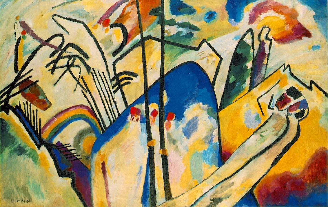 Kandinsky peinture abstraite composition 4