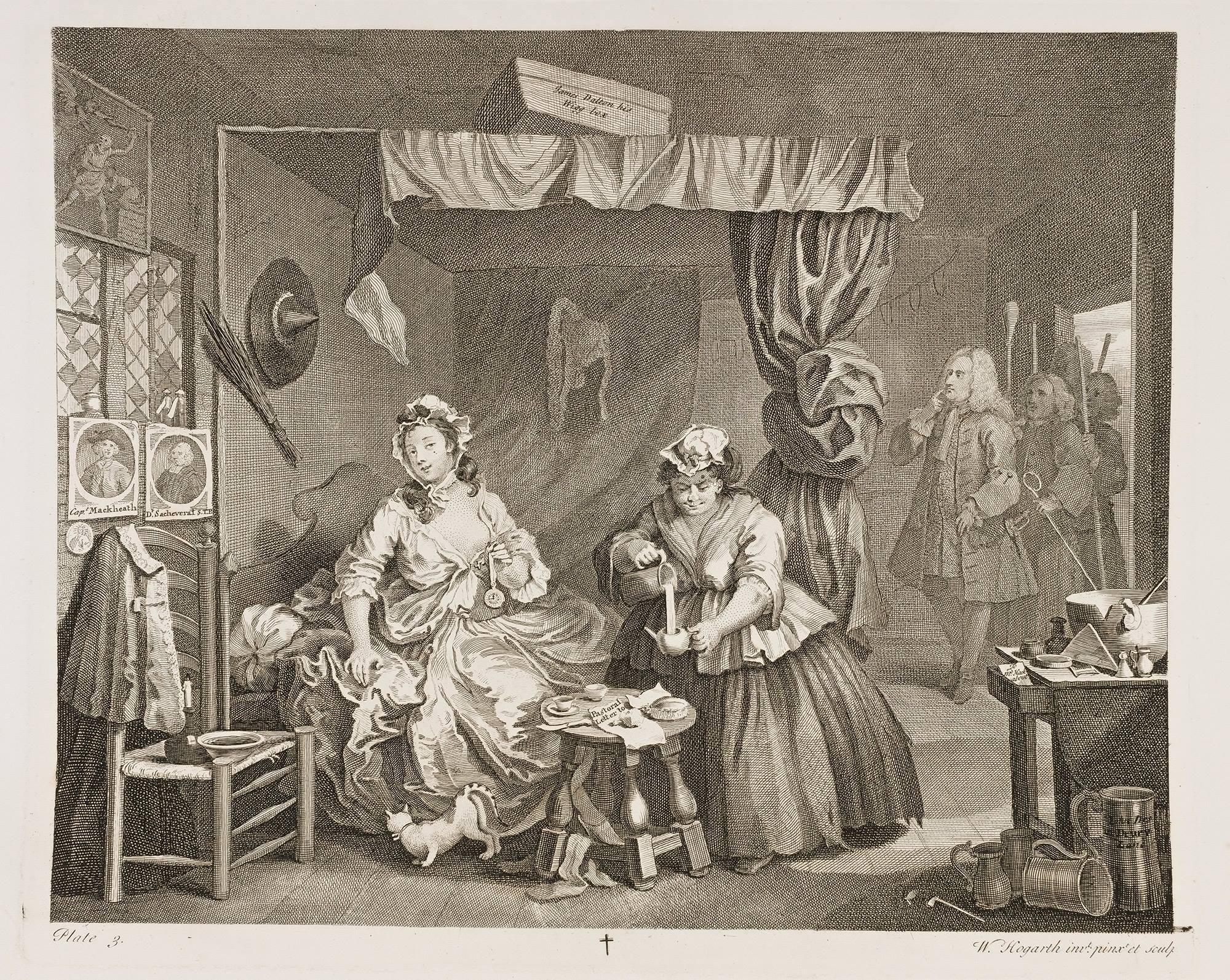 William Hogarth gravure carrière protituée